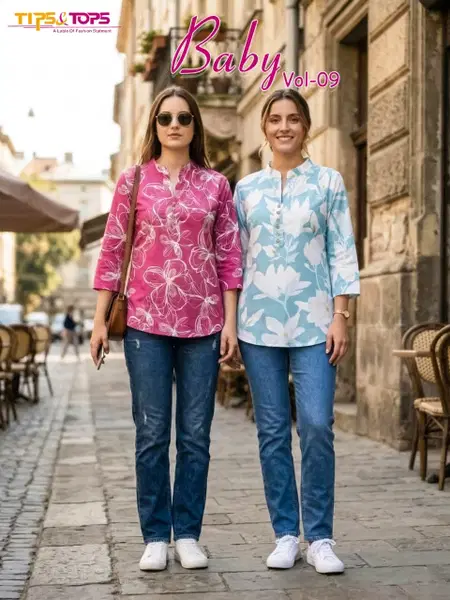 Baby Vol 9 By Tips And Tops Rayon Ladies Tops Suppliers In India